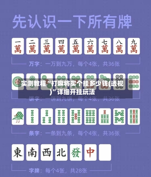 实测教程“打麻将买个挂多少钱(透视)	”详细开挂玩法-第1张图片
