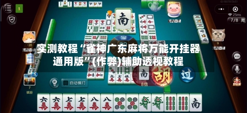 实测教程“雀神广东麻将万能开挂器通用版”(作弊)辅助透视教程-第3张图片
