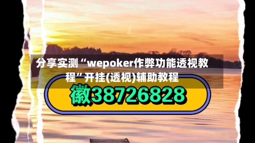 分享实测“wepoker作弊功能透视教程”开挂(透视)辅助教程