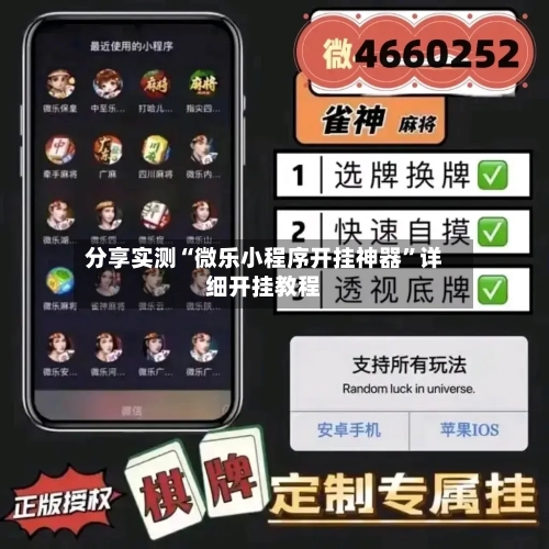 分享实测“微乐小程序开挂神器”详细开挂教程-第2张图片