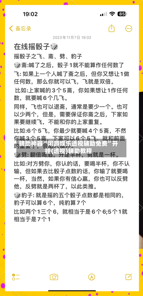 辅助神器“闲游娱乐透视辅助免费”开挂(透视)辅助教程-第3张图片