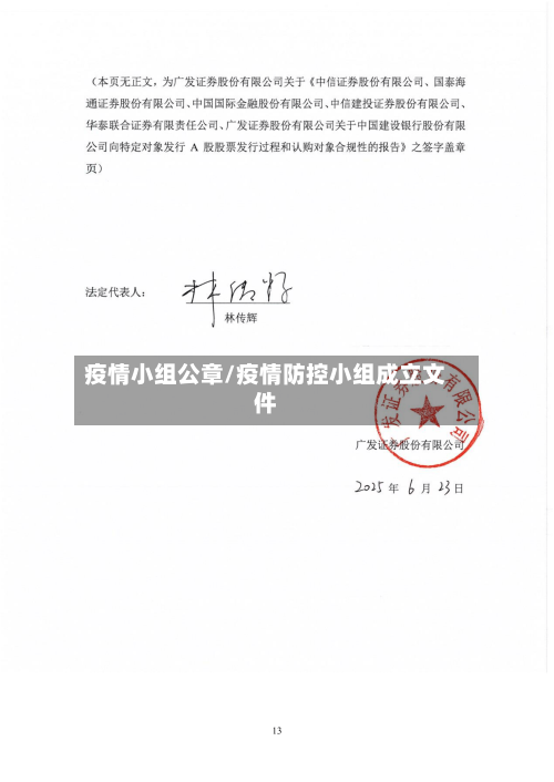疫情小组公章/疫情防控小组成立文件-第1张图片