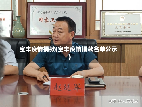 宝丰疫情捐款(宝丰疫情捐款名单公示)