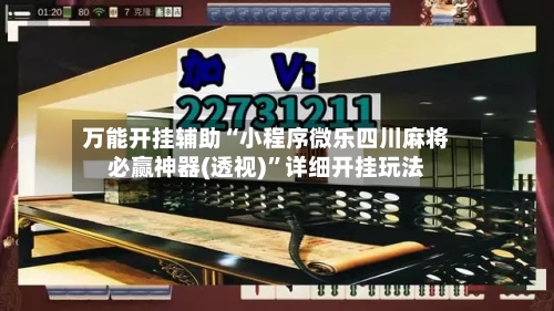 万能开挂辅助“小程序微乐四川麻将必赢神器(透视)”详细开挂玩法-第2张图片