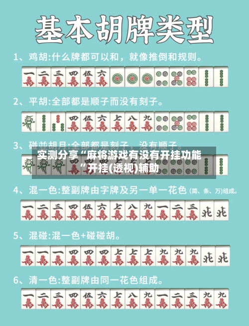 实测分享“麻将游戏有没有开挂功能”开挂(透视)辅助-第3张图片