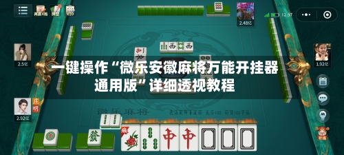 一键操作“微乐安徽麻将万能开挂器通用版”详细透视教程-第1张图片