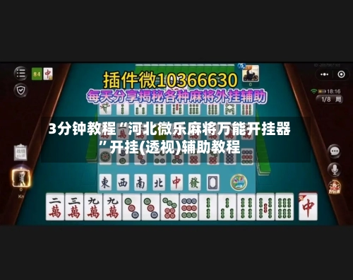 3分钟教程“河北微乐麻将万能开挂器”开挂(透视)辅助教程-第2张图片