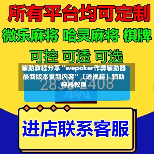 辅助教程分享“wepoker作弊辅助器最新版本更新内容	”（透视挂）辅助神器教程-第2张图片