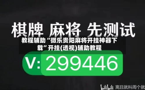 教程辅助“微乐贵阳麻将开挂神器下载	”开挂(透视)辅助教程-第1张图片