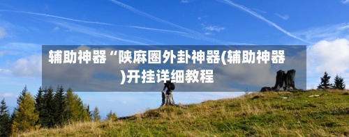 辅助神器“陕麻圈外卦神器(辅助神器)开挂详细教程-第3张图片