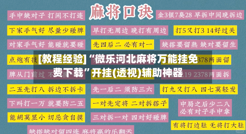 [教程经验]“微乐河北麻将万能挂免费下载”开挂(透视)辅助神器-第1张图片