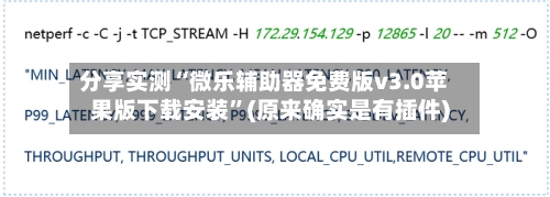 分享实测“微乐辅助器免费版v3.0苹果版下载安装”(原来确实是有插件)-第1张图片