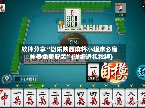 软件分享“微乐陕西麻将小程序必赢神器免费安装”(详细透视教程)-第3张图片