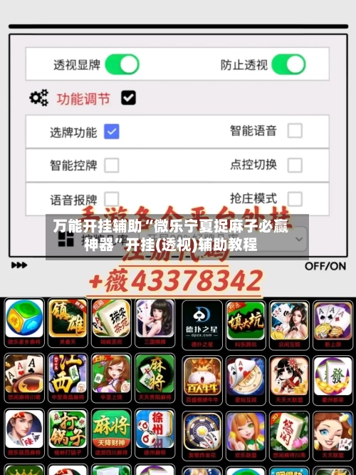 万能开挂辅助“微乐宁夏捉麻子必赢神器”开挂(透视)辅助教程-第3张图片