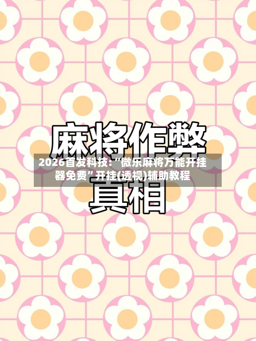 2026首发科技:“微乐麻将万能开挂器免费”开挂(透视)辅助教程