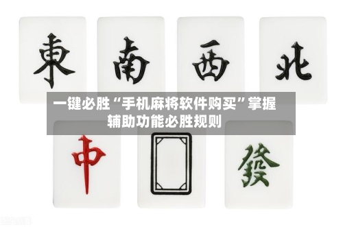 一键必胜“手机麻将软件购买”掌握辅助功能必胜规则-第3张图片
