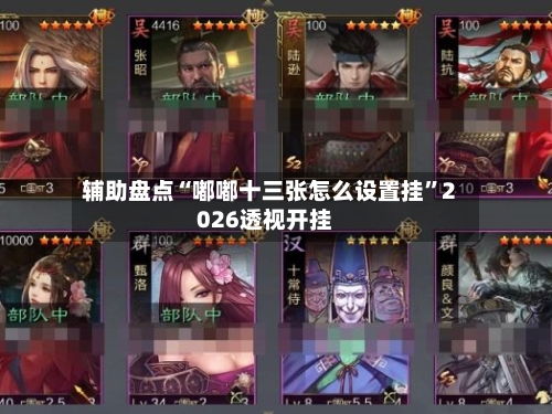辅助盘点“嘟嘟十三张怎么设置挂”2026透视开挂
