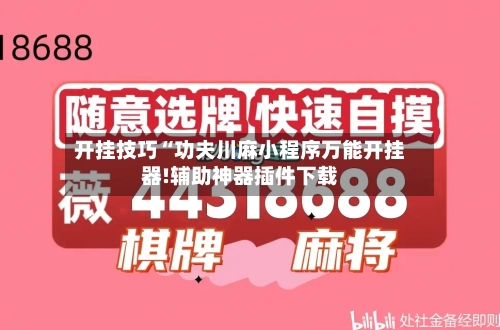 开挂技巧“功夫川麻小程序万能开挂器!辅助神器插件下载