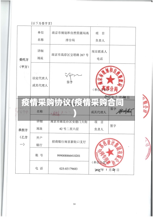 疫情采购协议(疫情采购合同)-第1张图片