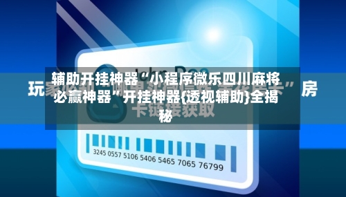 辅助开挂神器“小程序微乐四川麻将必赢神器”开挂神器{透视辅助}全揭秘-第3张图片
