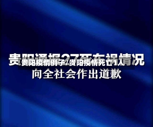 贵阳疫情例子/贵阳疫情死亡1人-第1张图片