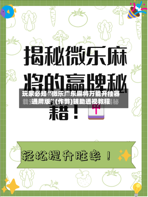 玩家必知“微乐广东麻将万能开挂器通用版”(作弊)辅助透视教程-第3张图片