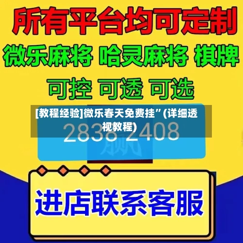 [教程经验]微乐春天免费挂”(详细透视教程)-第2张图片