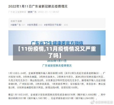 【11份疫情,11月疫情情况又严重了吗】-第1张图片