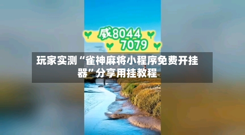 玩家实测“雀神麻将小程序免费开挂器	”分享用挂教程-第1张图片