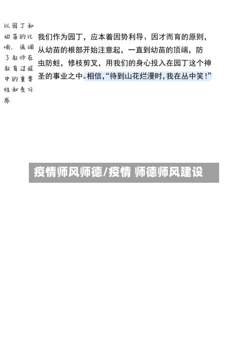 疫情师风师德/疫情 师德师风建设-第1张图片