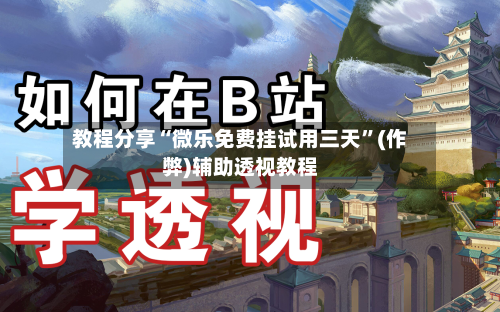 教程分享“微乐免费挂试用三天”(作弊)辅助透视教程