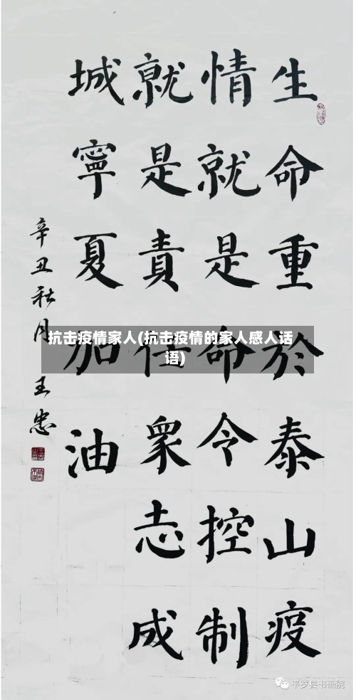 抗击疫情家人(抗击疫情的家人感人话语)-第1张图片