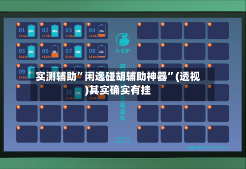 实测辅助”闲逸碰胡辅助神器”(透视)其实确实有挂-第1张图片