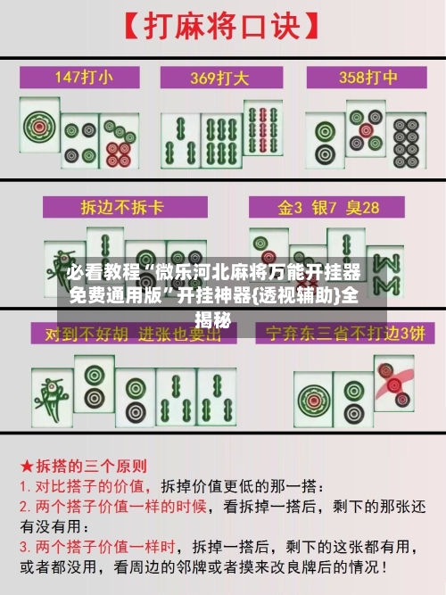 必看教程“微乐河北麻将万能开挂器免费通用版”开挂神器{透视辅助}全揭秘-第1张图片