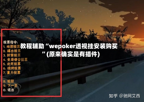 教程辅助“wepoker透视挂安装购买”(原来确实是有插件)