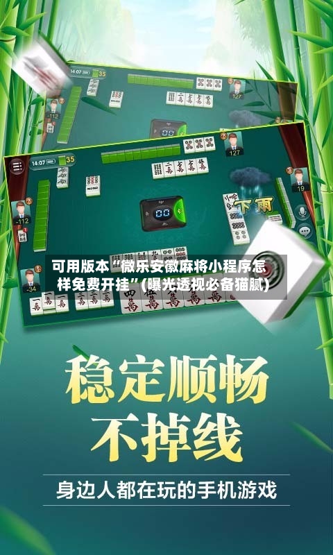 可用版本“微乐安徽麻将小程序怎样免费开挂	”(曝光透视必备猫腻)-第2张图片