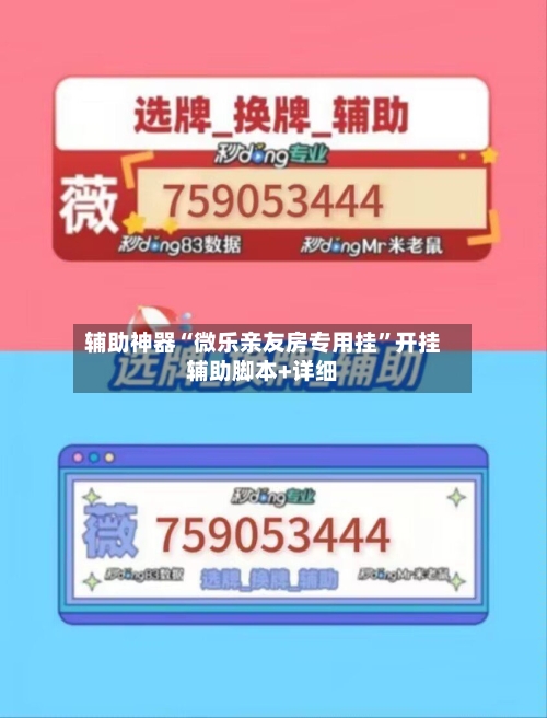 辅助神器“微乐亲友房专用挂”开挂辅助脚本+详细