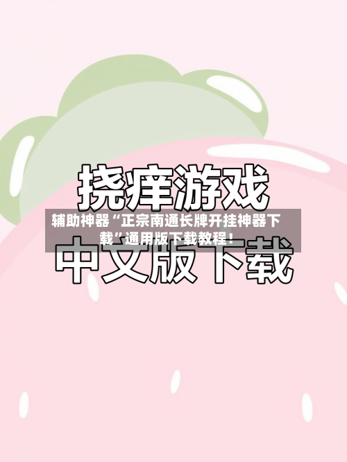 辅助神器“正宗南通长牌开挂神器下载”通用版下载教程！-第1张图片