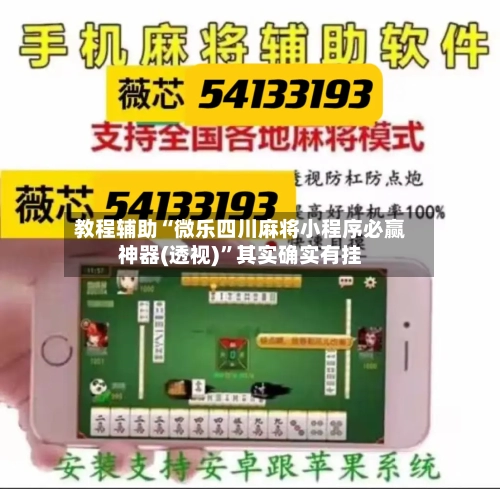 教程辅助“微乐四川麻将小程序必赢神器(透视)”其实确实有挂