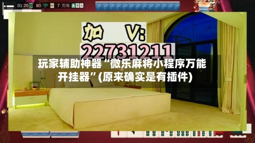 玩家辅助神器“微乐麻将小程序万能开挂器”(原来确实是有插件)-第1张图片