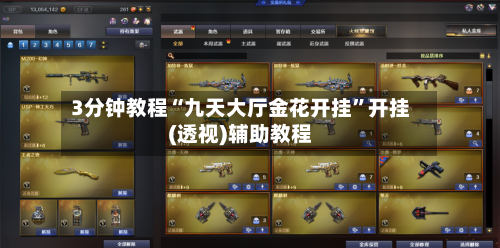3分钟教程“九天大厅金花开挂”开挂(透视)辅助教程