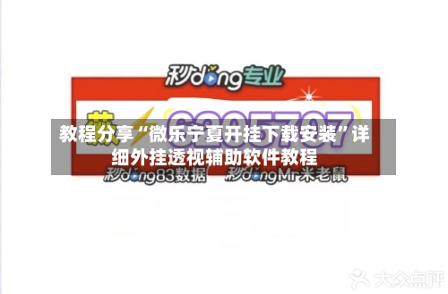 教程分享“微乐宁夏开挂下载安装”详细外挂透视辅助软件教程-第1张图片
