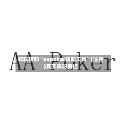 教程辅助“aapoker辅助工具”(透视)其实真的有挂-第1张图片