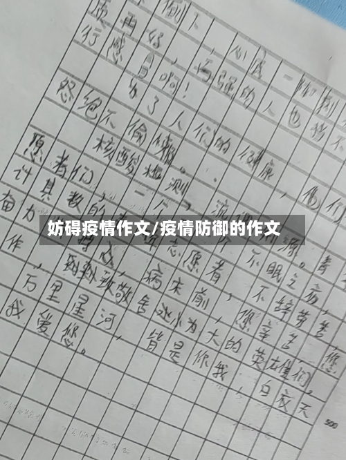 妨碍疫情作文/疫情防御的作文-第1张图片