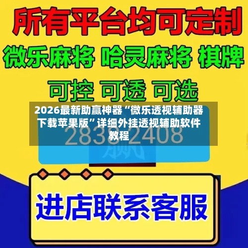 2026最新助赢神器“微乐透视辅助器下载苹果版	”详细外挂透视辅助软件教程-第2张图片