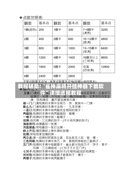 教程辅助!“雀神麻将开挂神器下载软件”详细透视教程-第1张图片