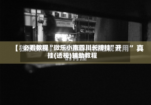 必看教程“微乐小南四川长牌挂”开挂(透视)辅助教程
