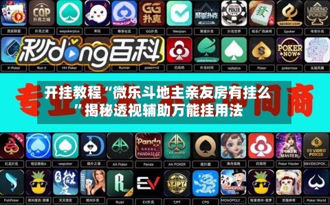 开挂教程“微乐斗地主亲友房有挂么”揭秘透视辅助万能挂用法