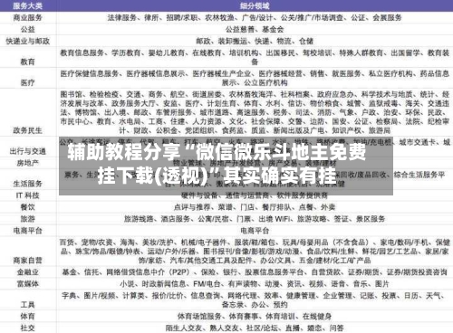 辅助教程分享“微信微乐斗地主免费挂下载(透视)”其实确实有挂