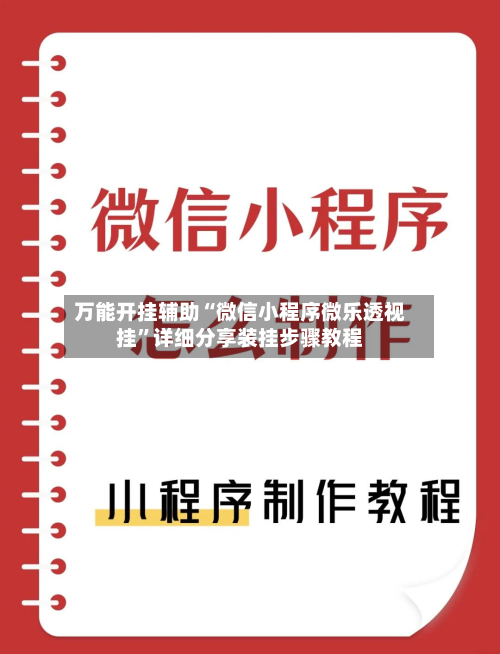 万能开挂辅助“微信小程序微乐透视挂”详细分享装挂步骤教程-第2张图片